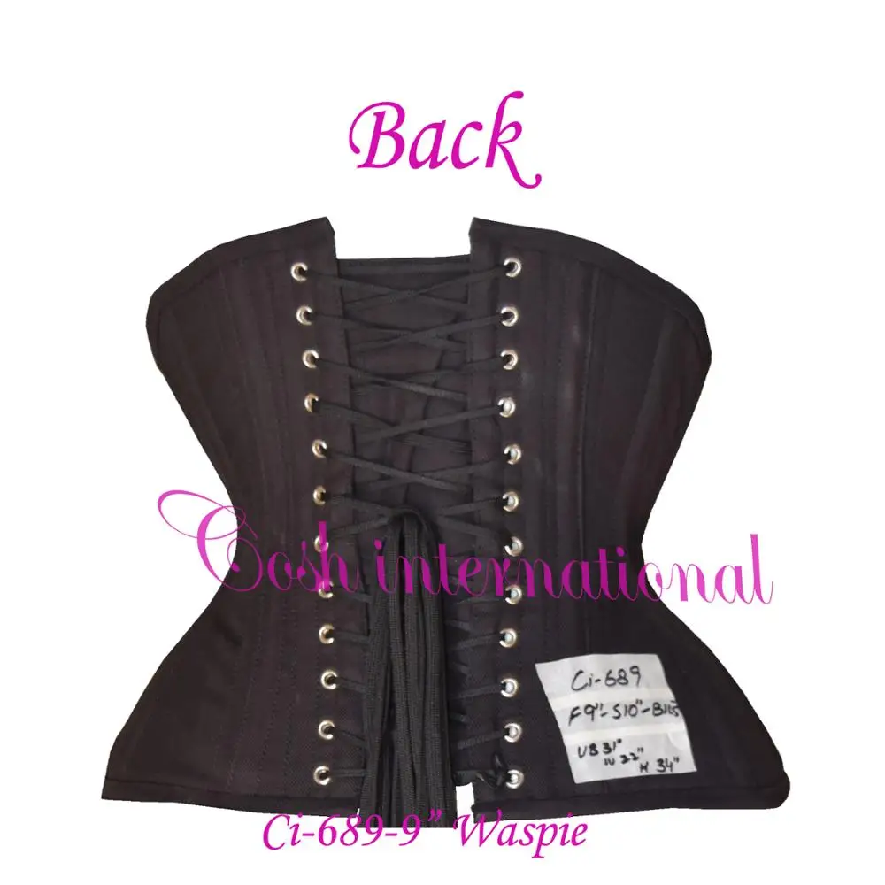 Club Wear Underbust Steelboned Extreme Curvy Cotton Corset Vendors Heavy Duty Waist Reducing Cotton Corset Vendors