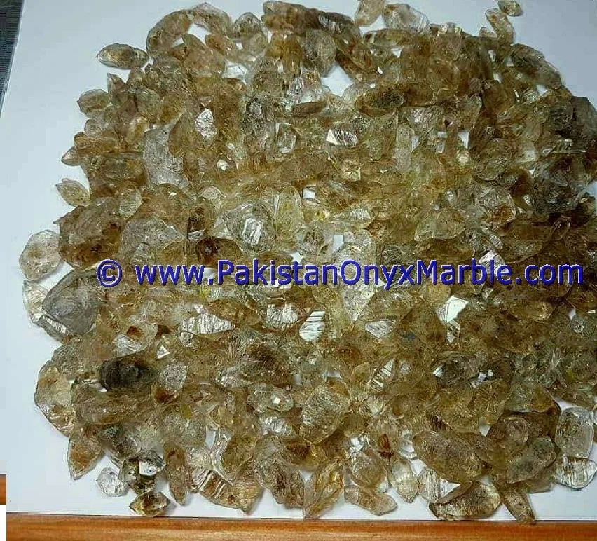 petroleum gemstone Herkimer diamond quartz crystals