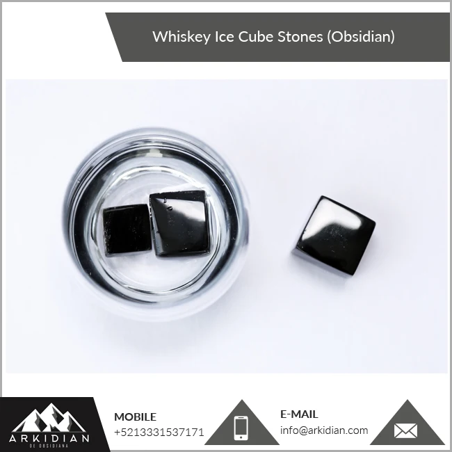 Perfectly Prepared Dice Ice Cube Obsidian Dimensioned Cube Whisky