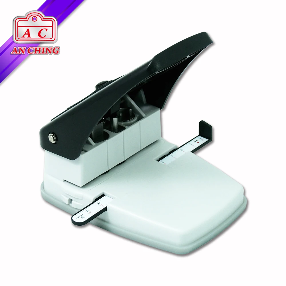 Black Handle White Metal Base Plastic Card Slot Punch