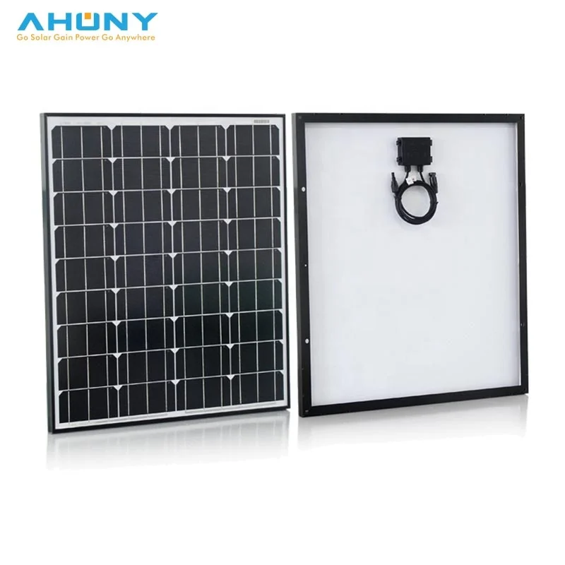 Glass solar panels 200 watt for on grid solar system power plant workshop factory roof