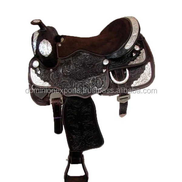 
Hand tooled Western saddle High Quality Well Tooled Designer Genuine Leather Saddle Premium Looking Saddles Sadle Comfortable 