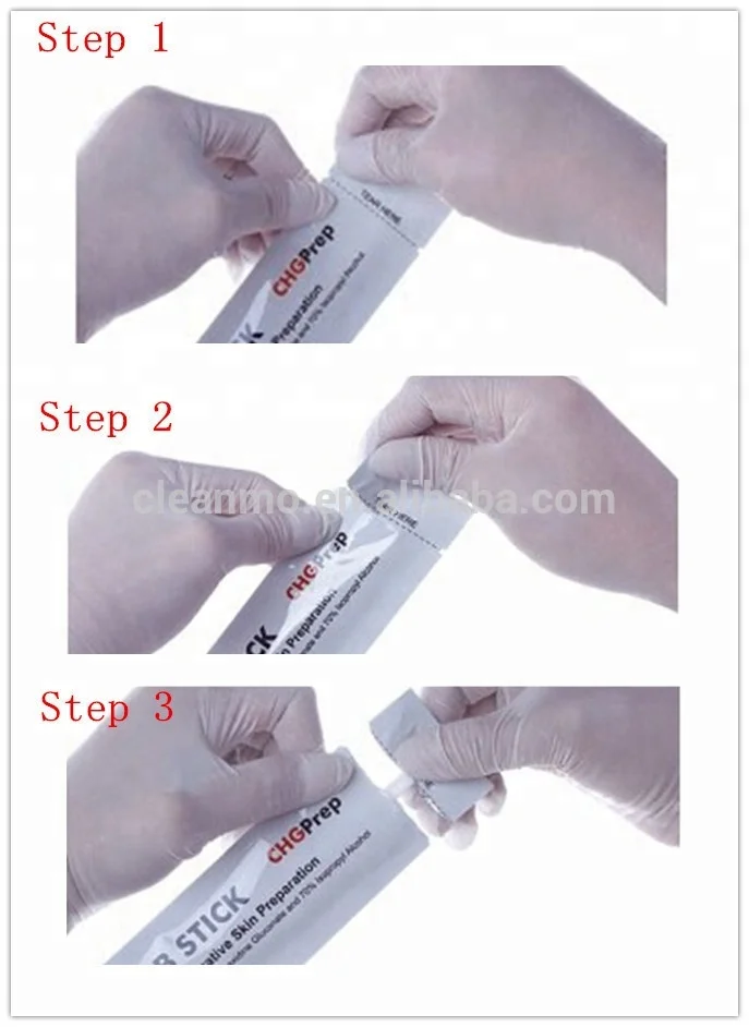 Chlorhexidine Gluconate Prep White Swab