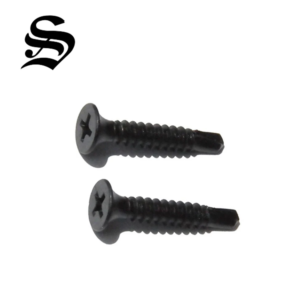 Конкурентных черный Фил стекляруса гипсокартона винт сверла само сверлящийся винт