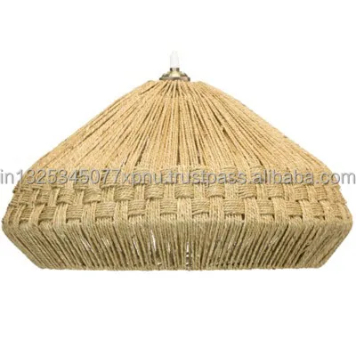 Jute-Wrapped Wire Pendant Lamp Stylish Chandelier & Pendant Light  Wire Pendant lamp with jute wrapped