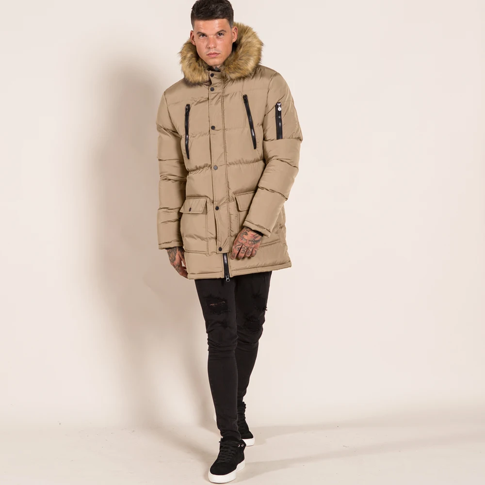 
Wholesale travel winter snow hoody heated down jacket for man in bulk 