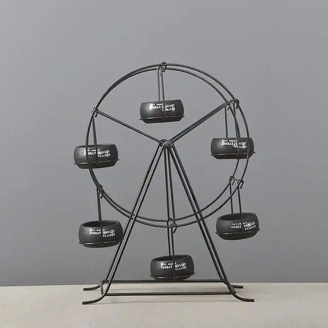 Ferris Wheel Cupcake Stand Metal Wire Frame Dessert Carrier Display for Circus Party Kids Birthday, Wedding and Carnival