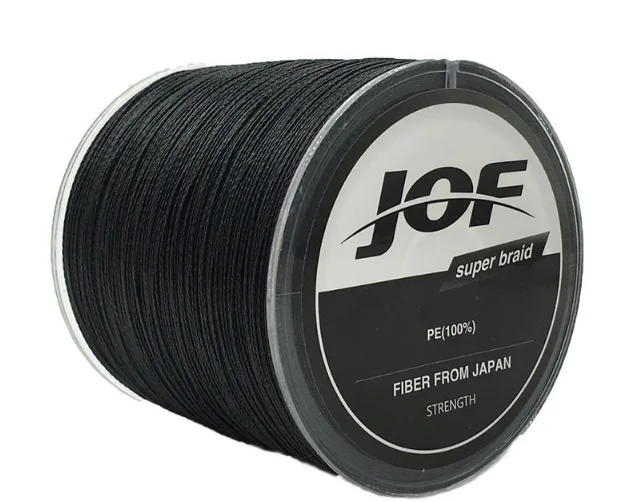 grey colour PE fishing line with 4 wovens