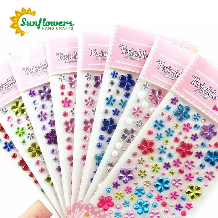 diamond crystal sticker sheet