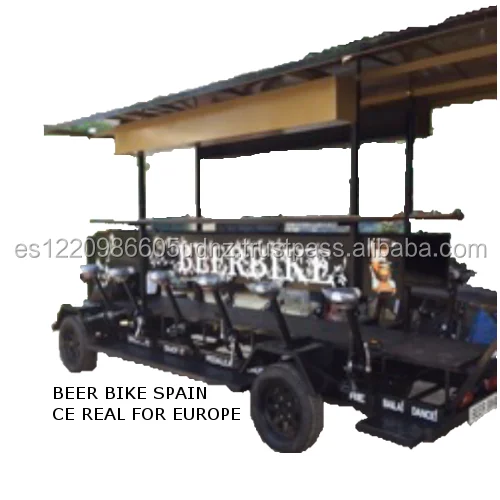 BEER BIKE BLACK 3.0 SPAIN 4 WHEELS PUB BUS Electric Beerbike,partybike,pub bike