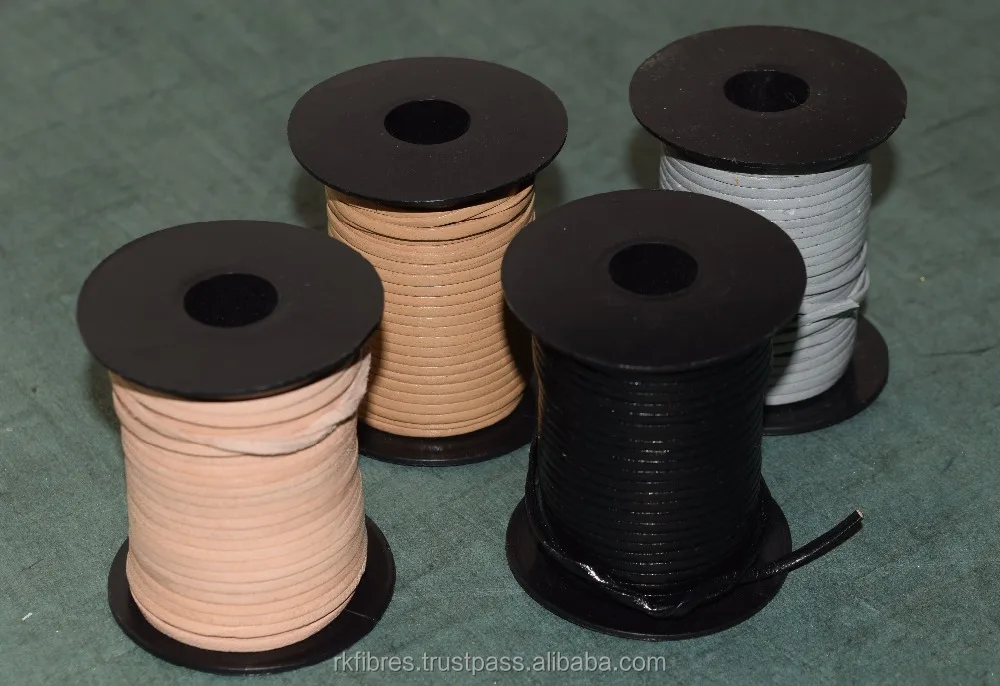 Custom Color PU Leather Strap Cord Bulk Tape for Shoe Usage