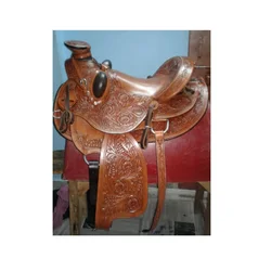 Кожаное седло для верховой езды в западном стиле