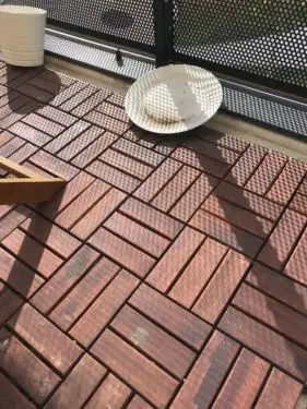 DIY Wood Patio Deck Tiles for Balcony/ Waterproof Vietnam Outdoor Patio Deck Flooring