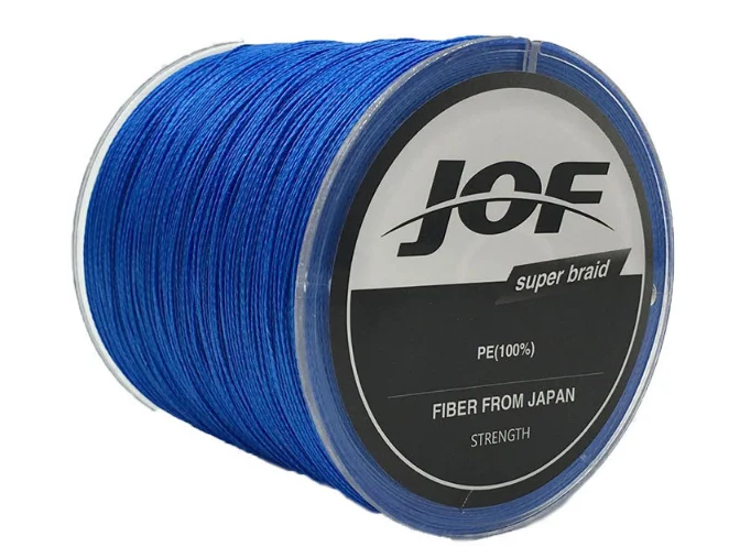 grey colour PE fishing line with 4 wovens