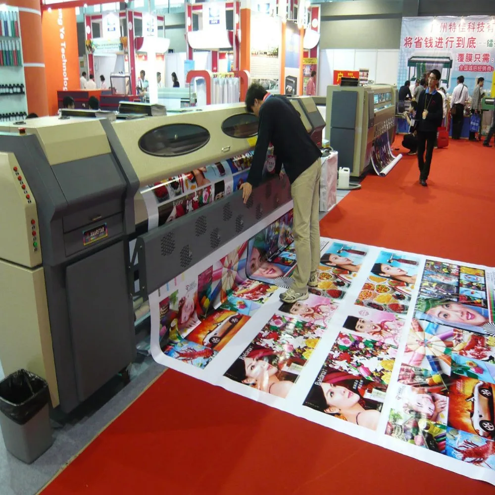 KingJet 3.2m Konica 512i printhead digital vinyl flex banner solvent printer/plotter/printing machine