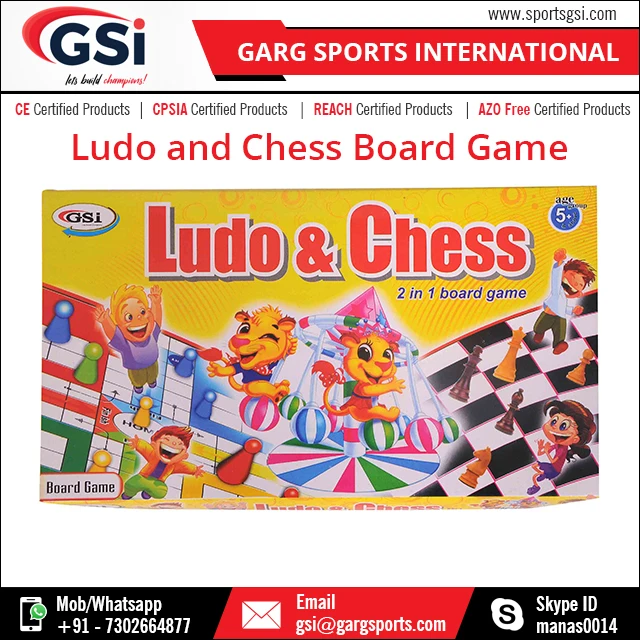 Manufacturer OEM ludo board game Laminated Cardboard Ludo and Chess Board Game Kids Board Game In Bulk
