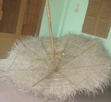Thatch umbrella, Seagrass umbrella, Palm Leaf Umbrella furniture, garniture, handmade, from VN - MS Ngoc