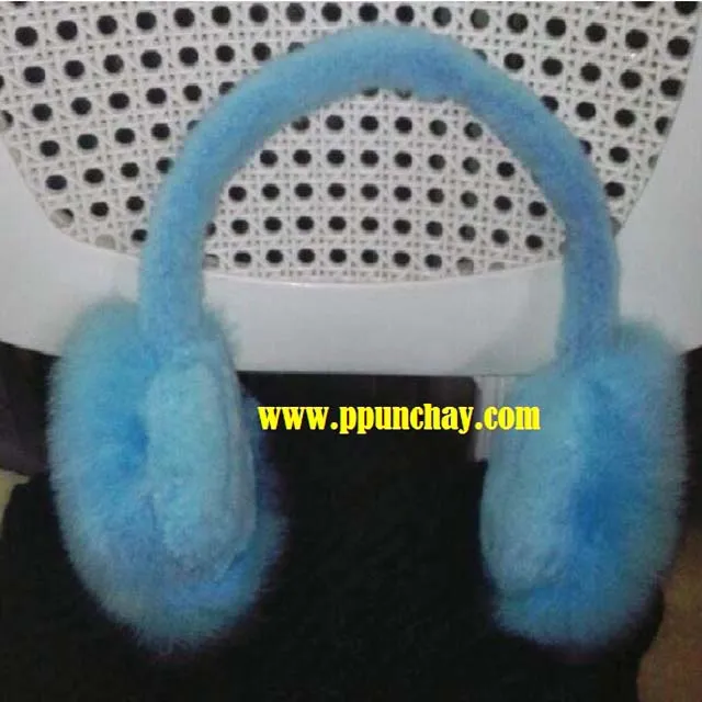 Baby Alpaca Ear muffs, Soft fur Baby Alpaca Earmuff Ppunchay Peru