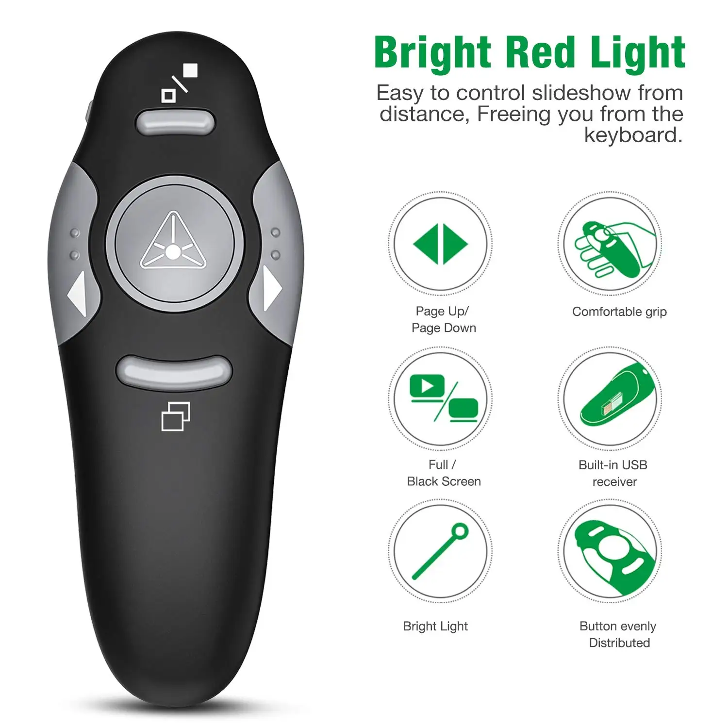  2 4 Ghz Wireless Presenter ручка с красной лазерной указки USB RF пульт дистанционного управления Powerpoint PPT