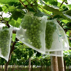 Cultivation Net Bag 90mesh Garden Insect Net Anti Pests Bird Fly Colander Drawstring Nylon Mesh Net Bag