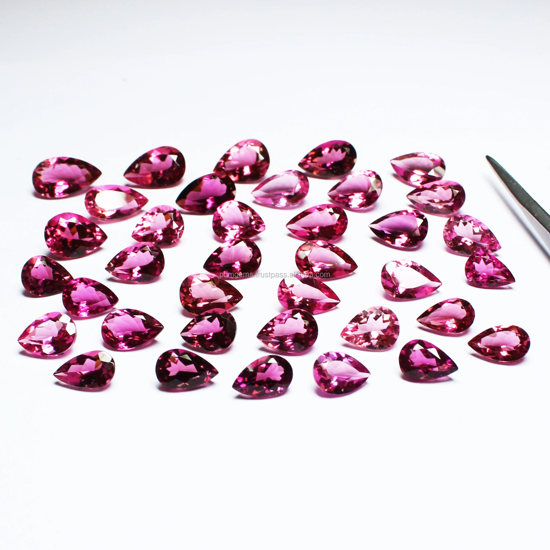 Pink Tourmaline Faceted Gemstone For Jewelry Making Wholesale Handmade Custom Size 1 Carat Pink Tourmaline Loose Gemstones Sale