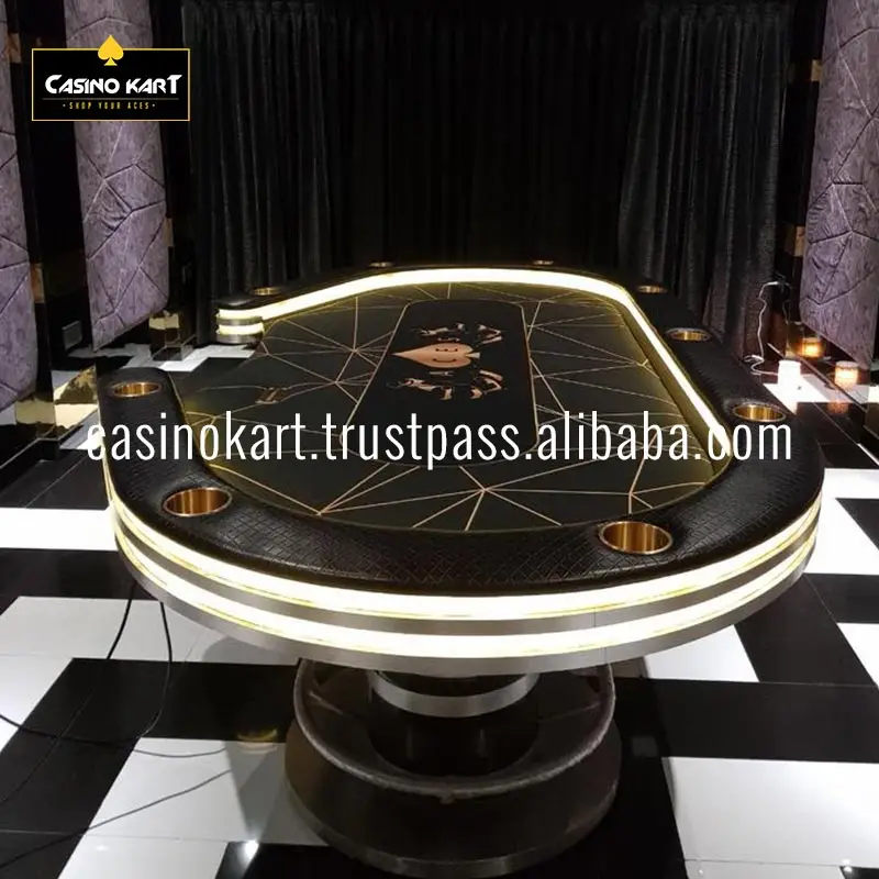 Premium In Quality Finishing Luxury Casino Poker Table Direct Indian Supplier Available At Market Rate
