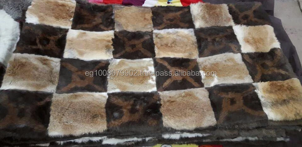 Soft Rabbit Fur Rug Carpet