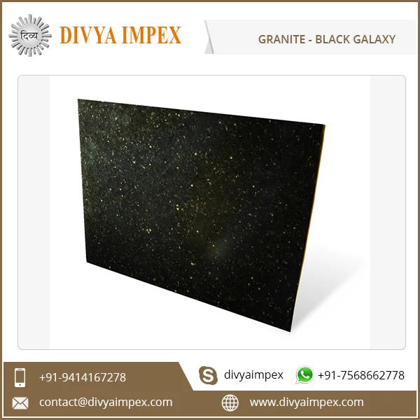  Лучший Дизайн Черный Звездный Галактический полированный гранит производитель и поставщик