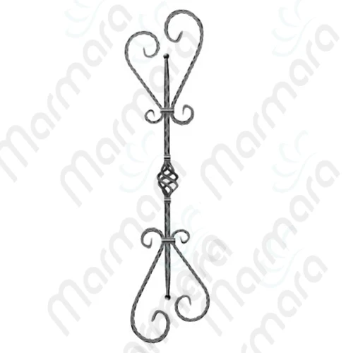 Factory Hot Sale High Quality Twisted Baluster Cheap Wholesale Indoor Wrought Iron Turkish Made Stair Component