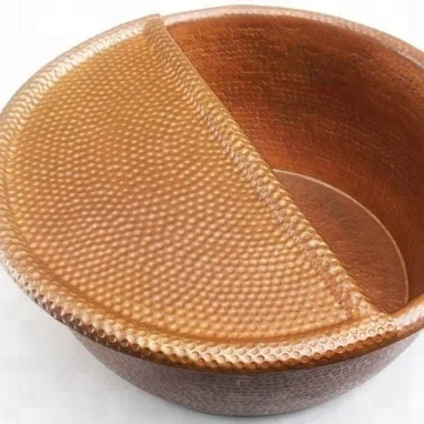 
Spa Bowl Foot Soak Hammered Copper Bowl 