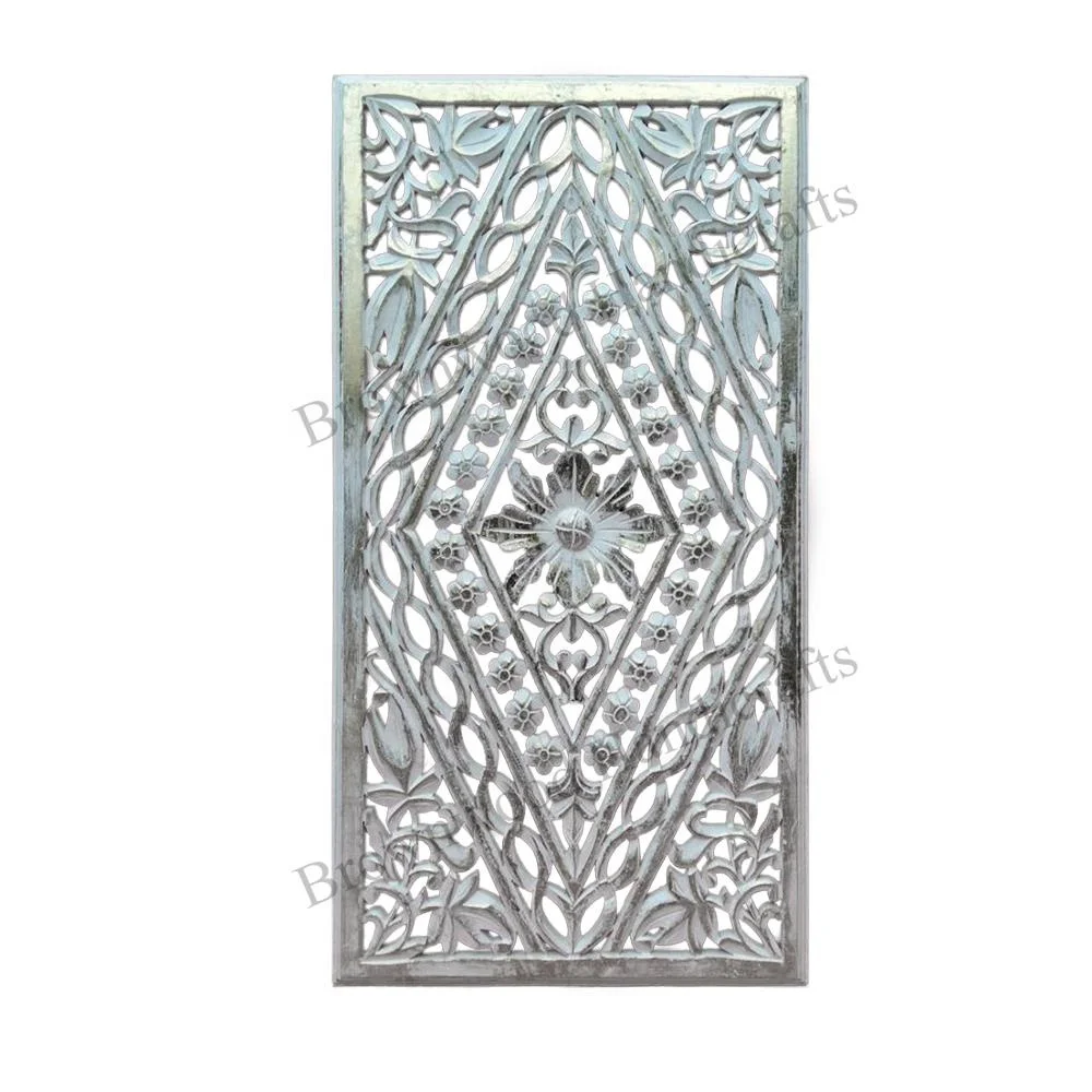 Exquisite Hand-Carved Indian Art MDF Wood Wall Decorative Panel: Ideal for Bedrooms, Offices, and Hotels Direct Factory Supply