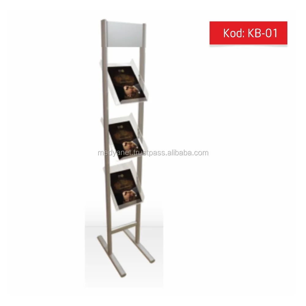 
Acrylic Brochure / Magazine / Catalogue Display Shelf Stand 