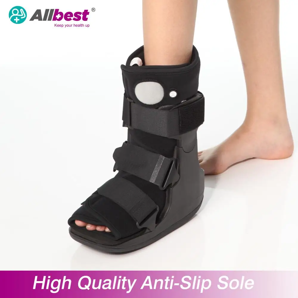 Orthopedic air cast walking shoe for plantar fasciitis treatment