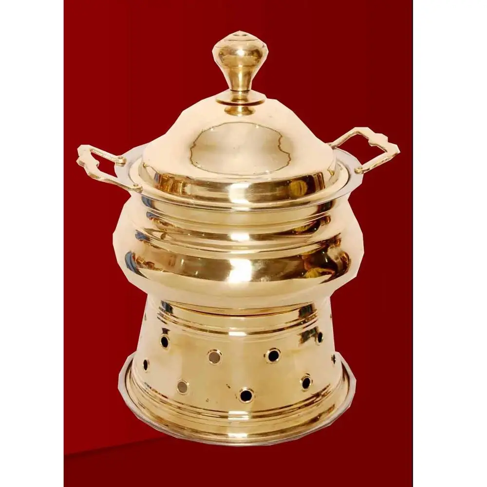 Латунная безопасная тарелка для еды/подогреватель еды