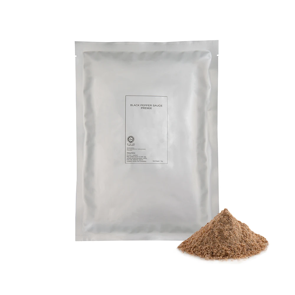 1kg Wholesale Instant Black Pepper Powder Sauce Halal Price from Malaysia