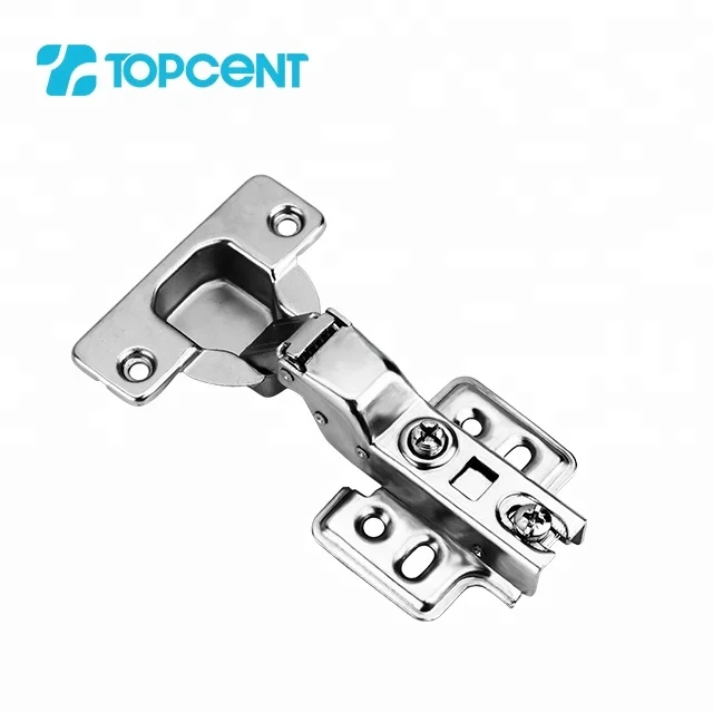 TOPCENT half-overlay soft close cabinet hydraulic furniture hardware concealed cabinet hinge