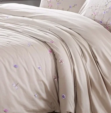 Hotel pillowcases /hand embroidered floral design royal bedsheets