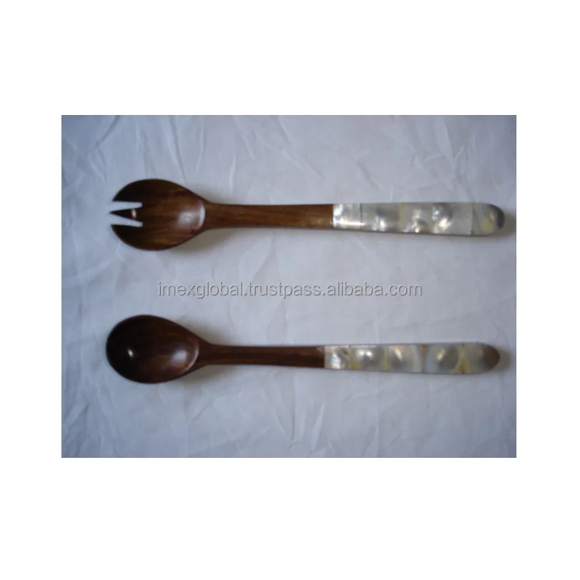 MOP HANDLE DECORATIVE SALAD SERVER SET