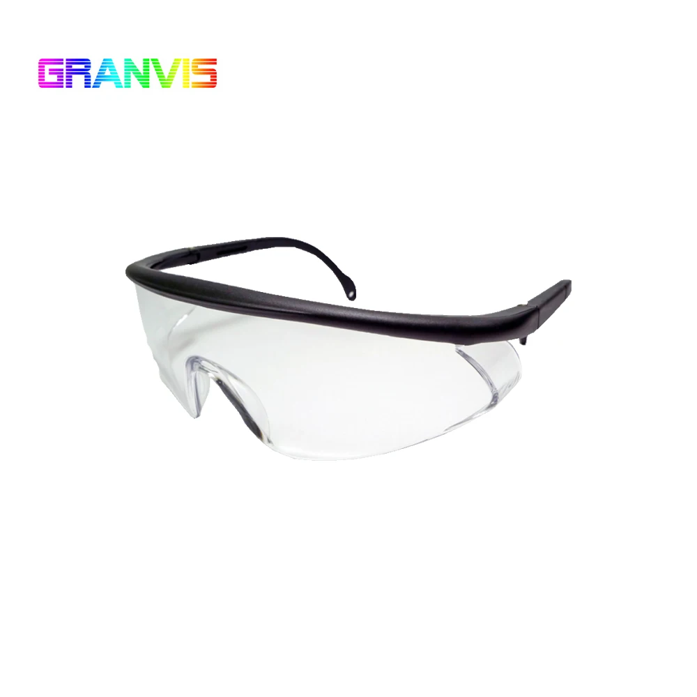 
Adjustable temple eye protection safety glasses 