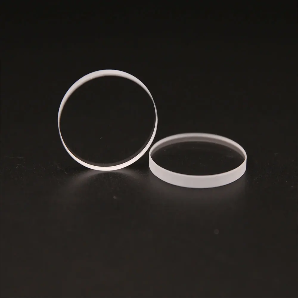 T>90% uncoated clear optical glass caf2/MgF2/BK7/Fused Silica protective window