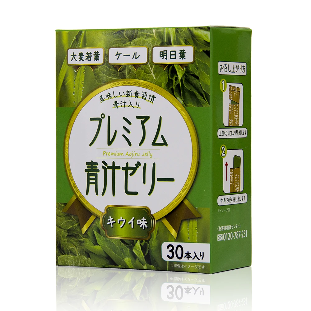 Wholesale japanese healthy snacks green juice jelly