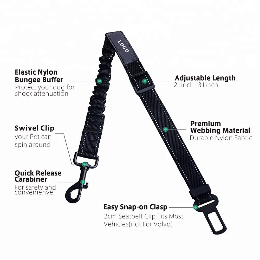 Adjustable Pet Dog Products Car Safety Belt