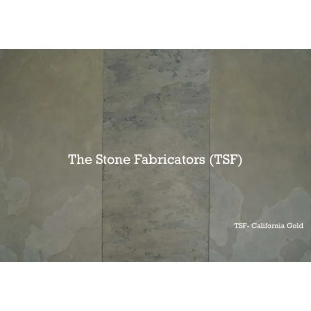 Natural 2MM Interior Ultra Thin Smooth Flexible California Gold Slate Stone Thin Flexible Veneer Sheet
