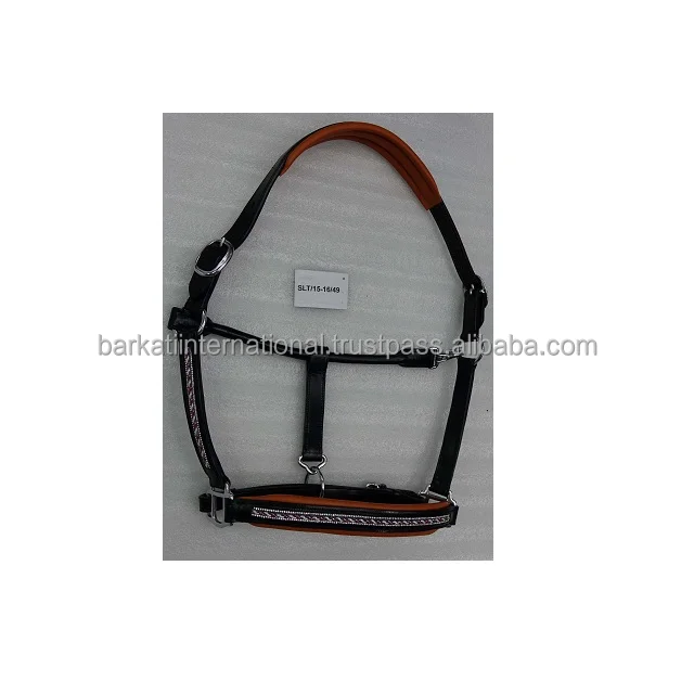 Leather Bling Horse Halters soft padded all types of fittings