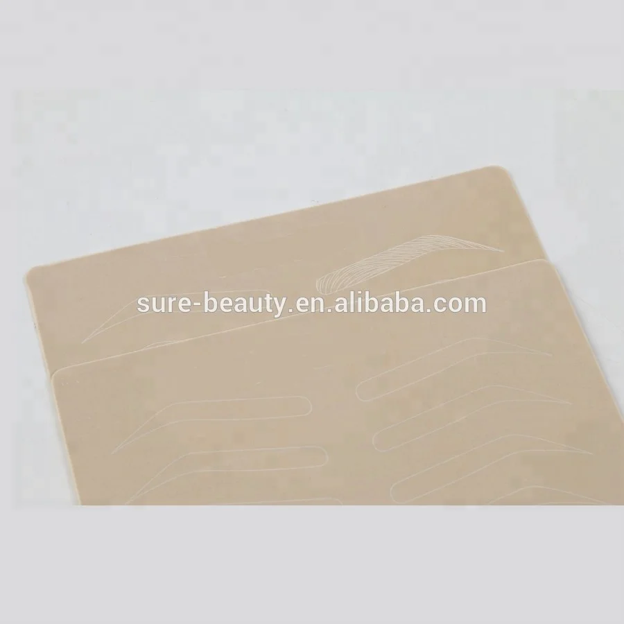 Permanent makeup microblading inkless practice skin for eyebrow tattoo practice