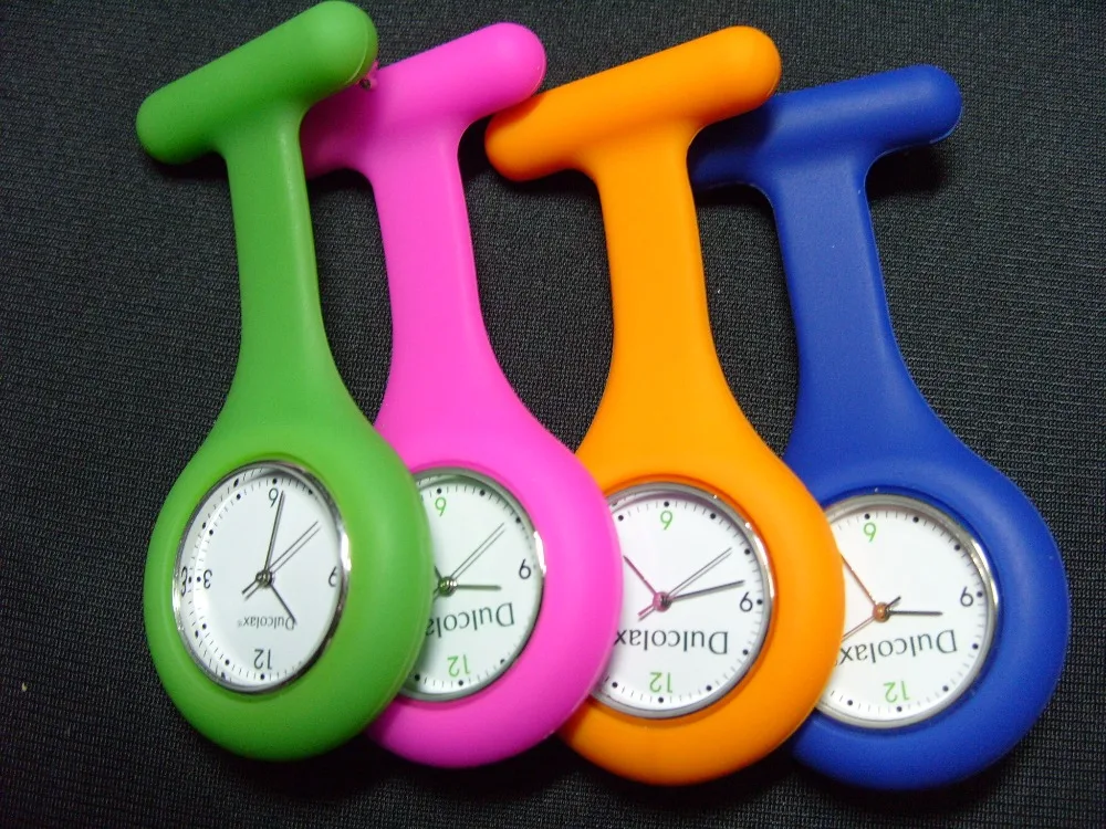 silicone fob nurse watch analogue quartz nurse watch