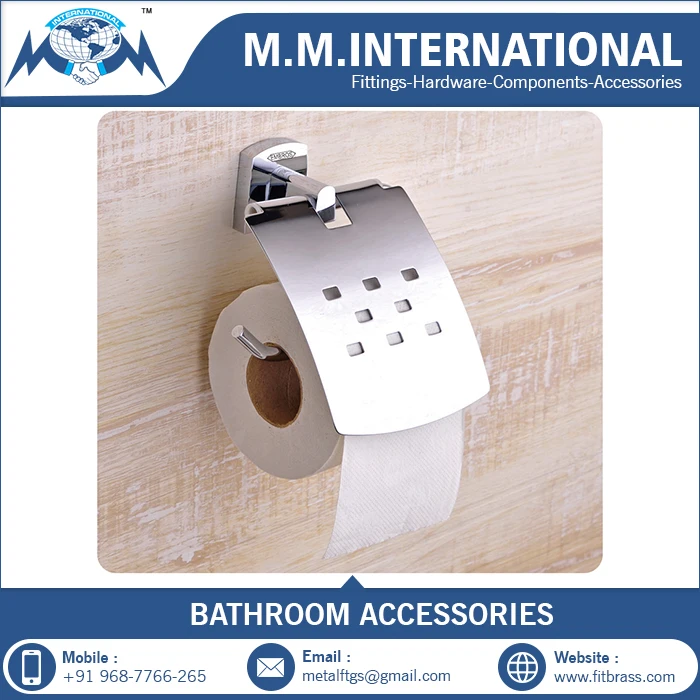 Chrome Finish Wall Mounted Toilet Paper Holder