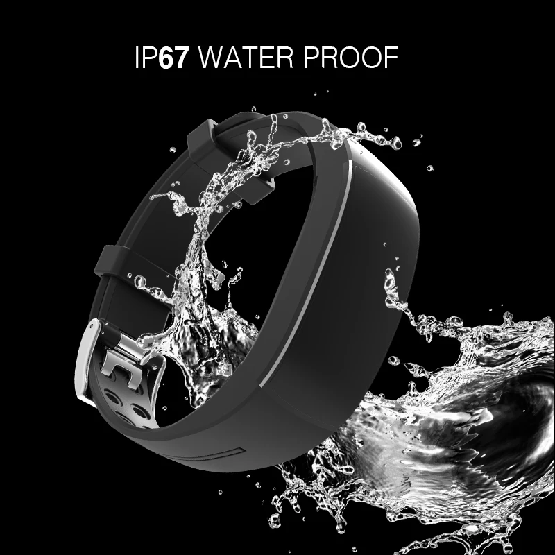 Medical Grade PPG ECG Fitness Tracker with Colorful Display Blood Pressure Monitor Smart Wristband P3S