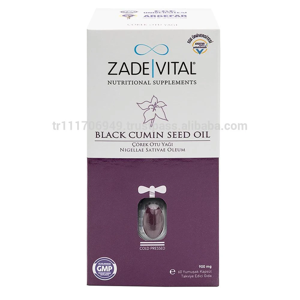 
Cold Pressed Black Cumin Seed Oil ( Nigella Sativa ) Soft Gelatin Capsule - Zade Vital Nutritional Supplements 