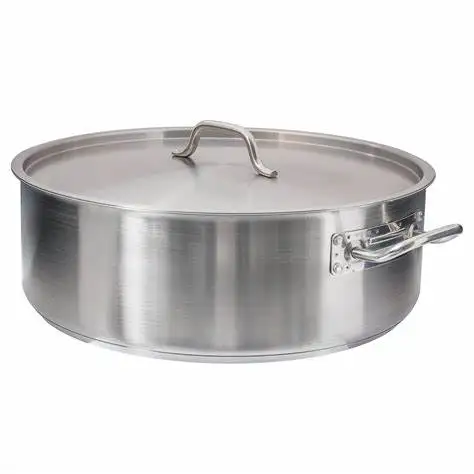NSF listed clad & induction bottom stainless steel hot pot casserole set for restaurant